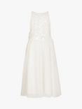 Monsoon Kids' Truth Sequin Maxi Dress, Ivory