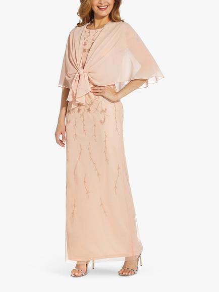 Adrianna Papell Chiffon Cover Up - view 2, Blush