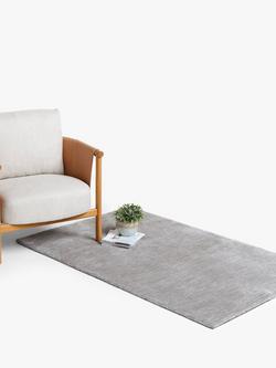 John Lewis ANYDAY Plain Easy Care Rug - view 2, Grey