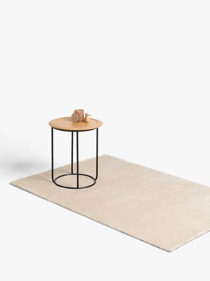 John Lewis Plain Easy Care Rug - view 2, Ivory