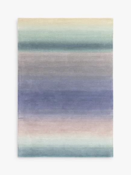 John Lewis Multi Ombre Rug, Blue - view 2, Blue Multi