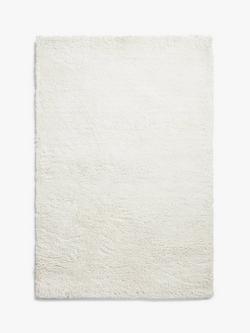 John Lewis ANYDAY Plain Shaggy Rug, Ivory