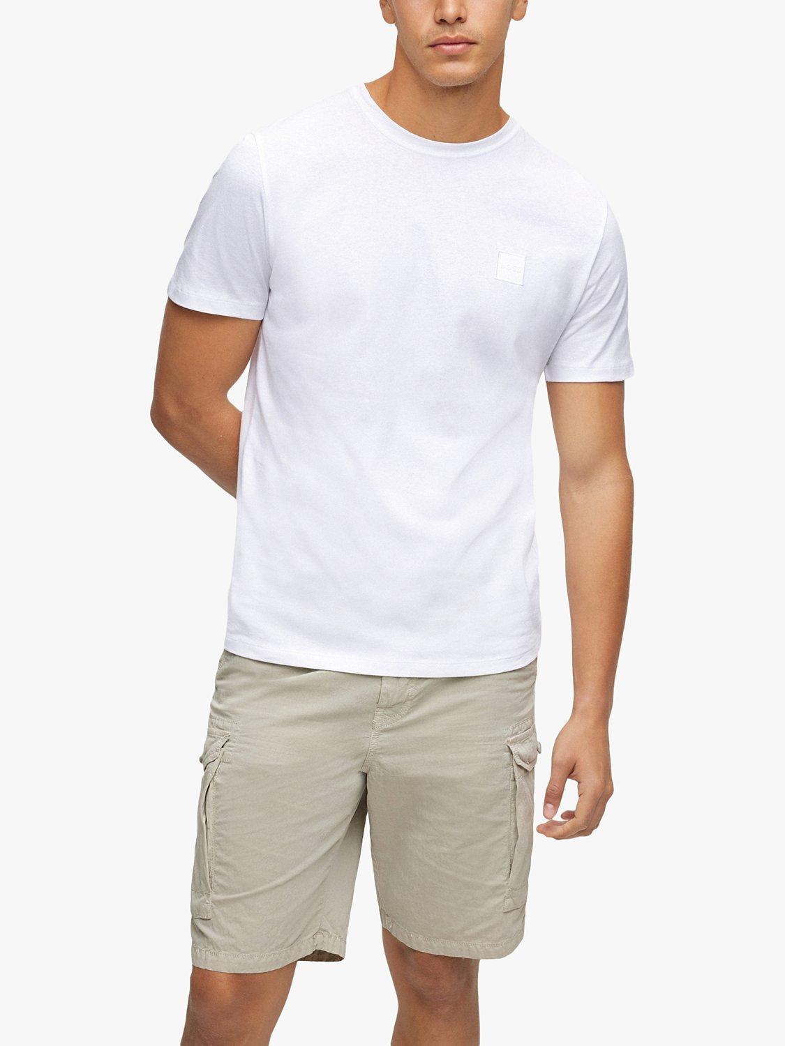 BOSS Tales Tonal Logo T-Shirt, White