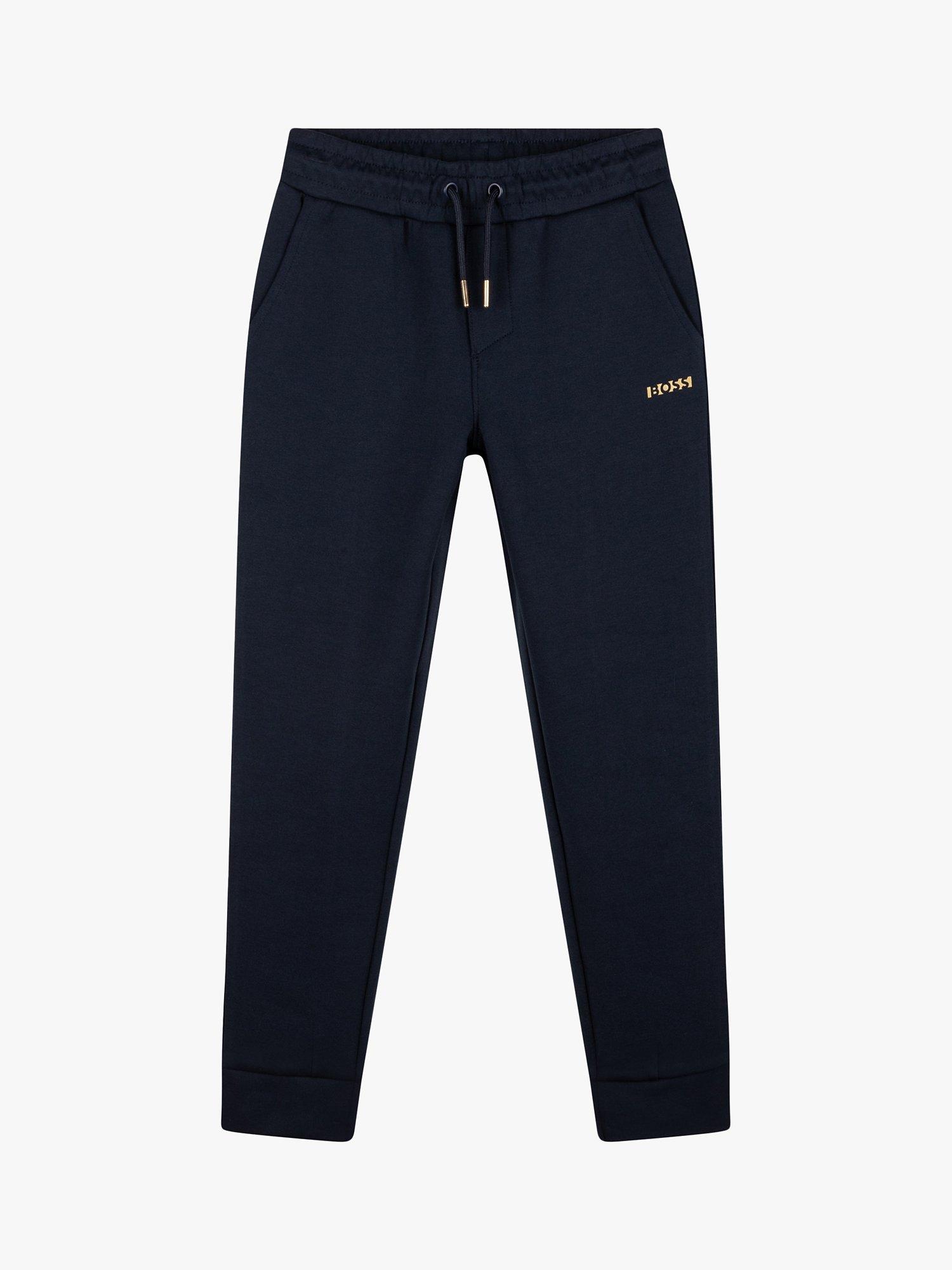 HUGO BOSS Kids' Logo Joggers, Bleu Cargo