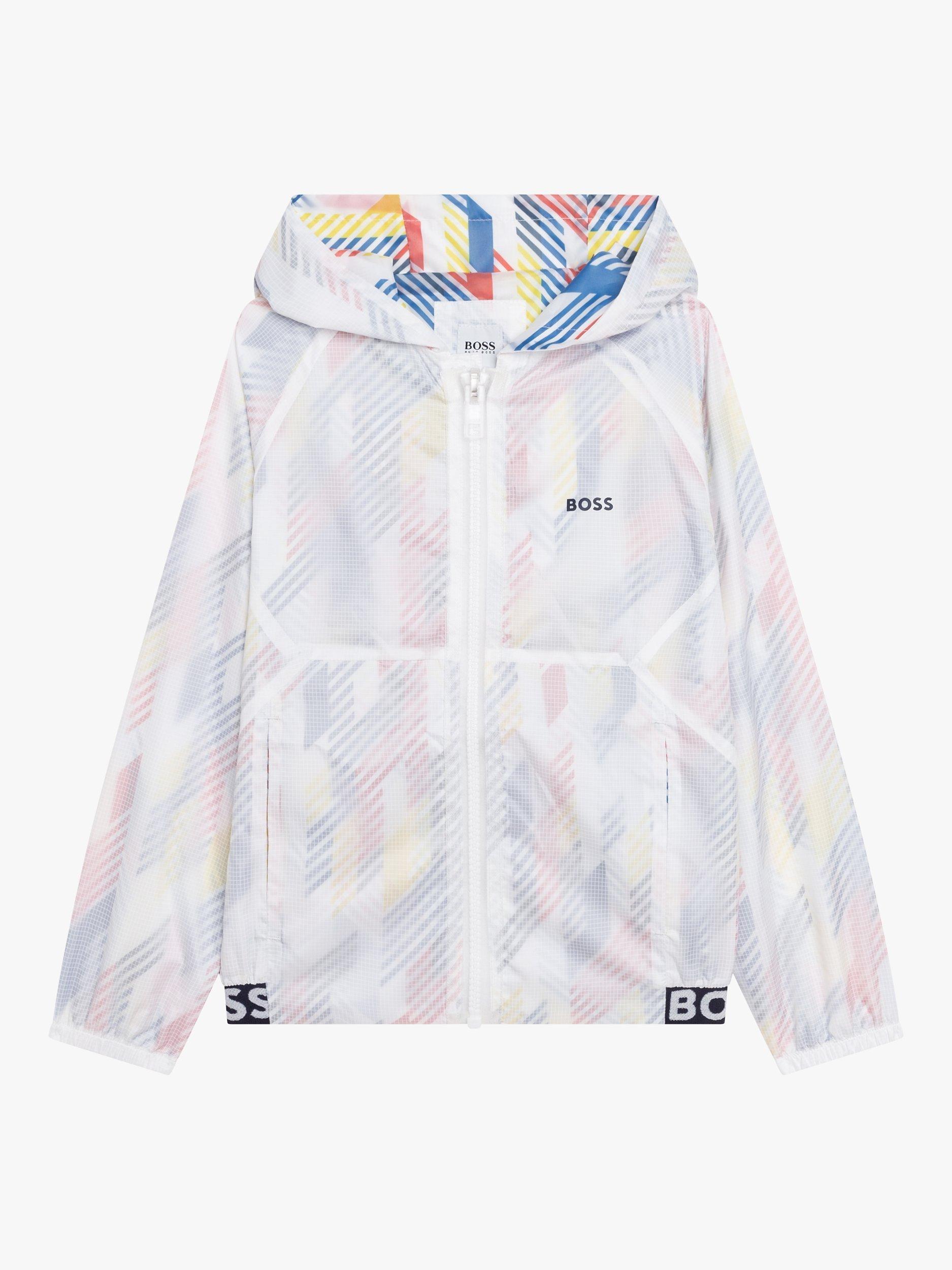 HUGO BOSS Kids' Water Repellent Logo Windbreaker Jacket