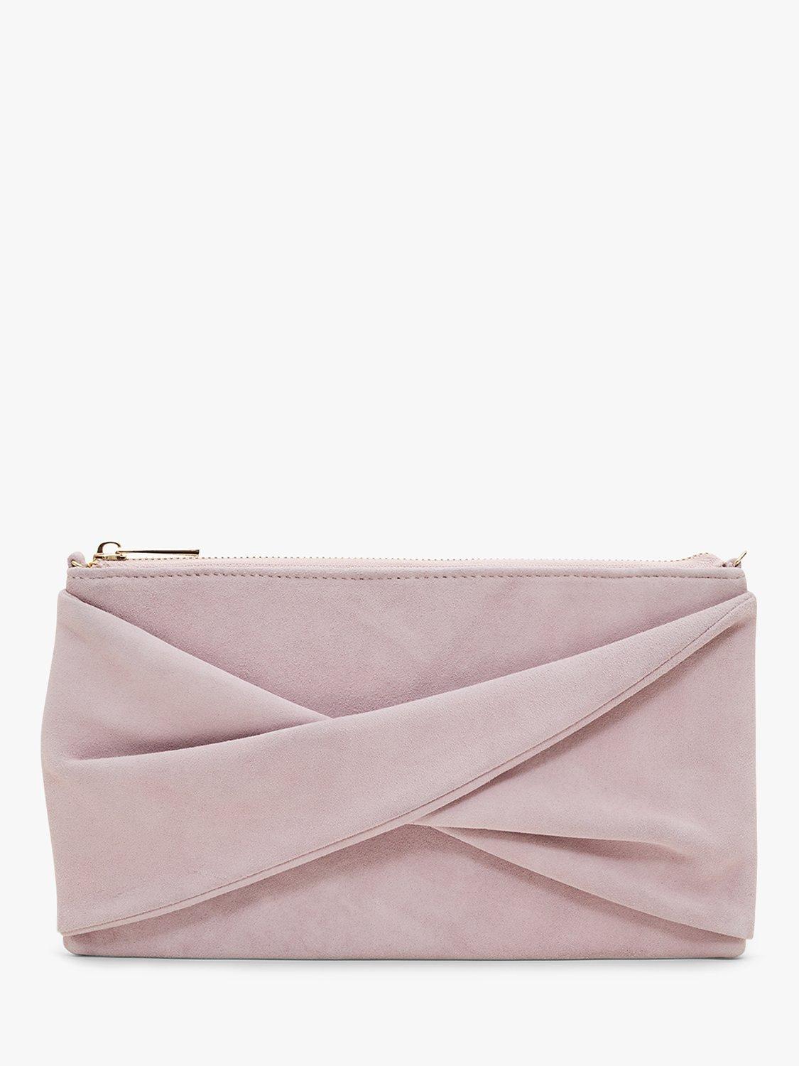Phase Eight Suede Twist Detail Clutch