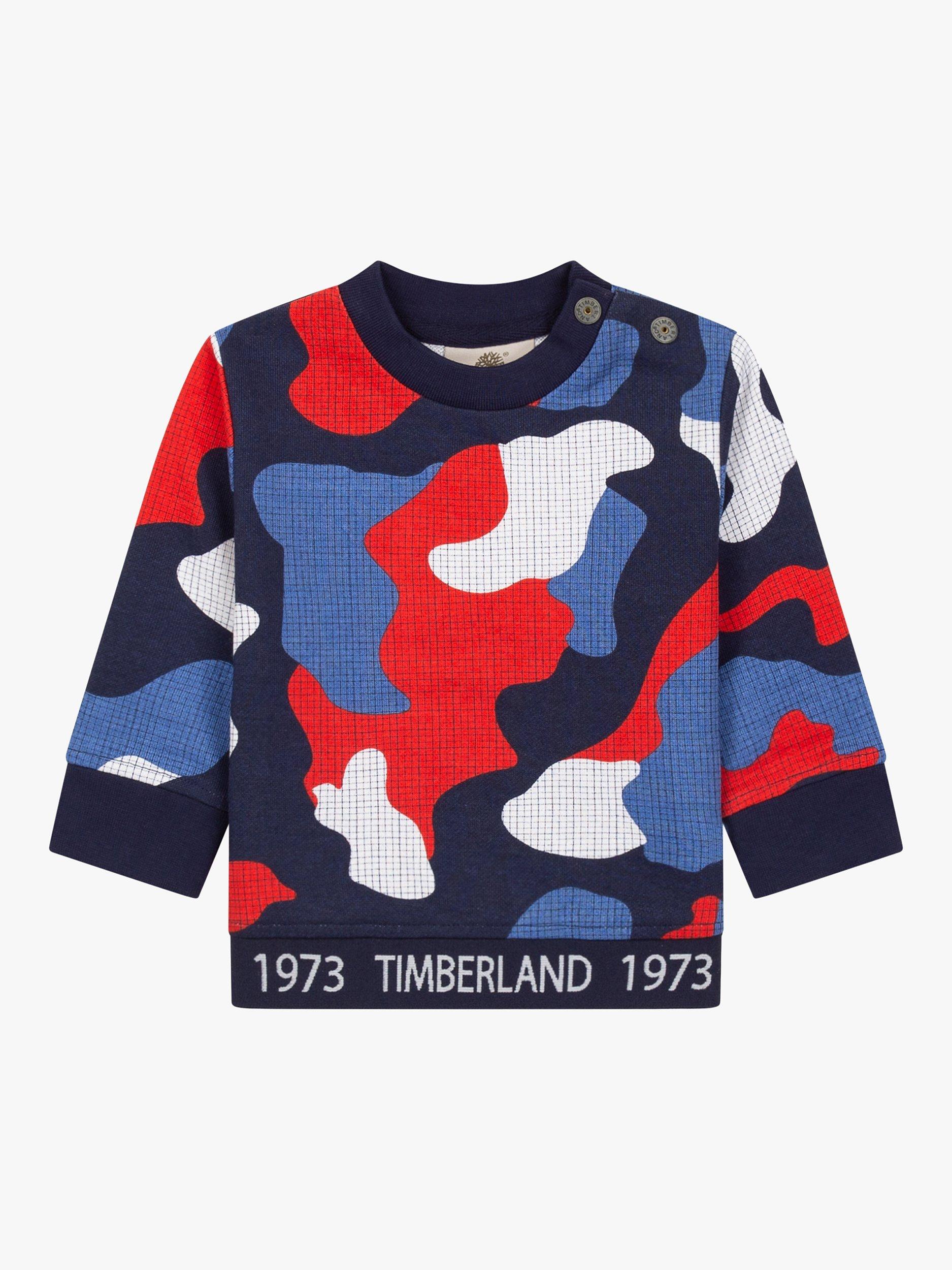 Timberland Baby Camo Sweatshirt, Blue Indigo