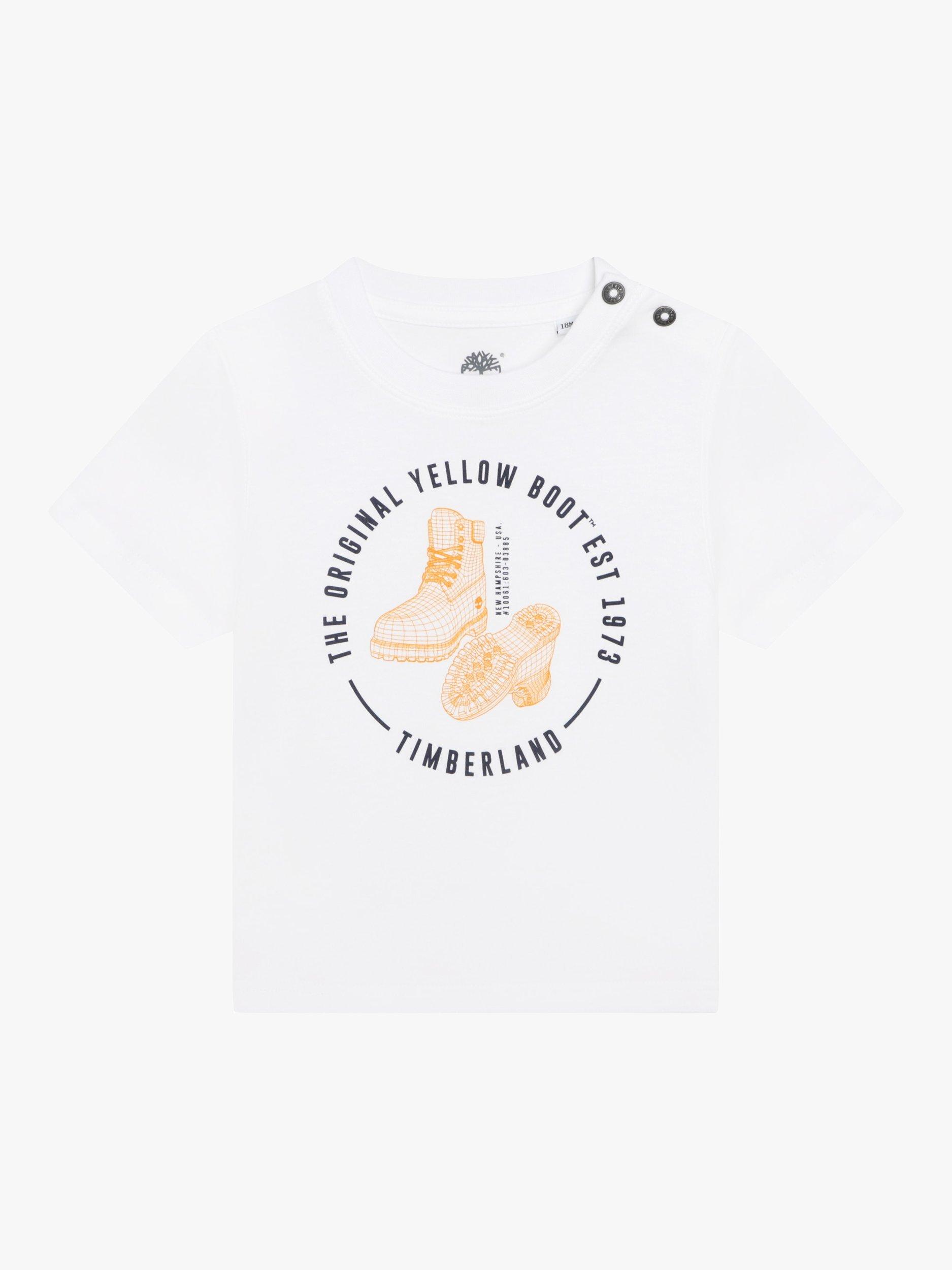Timberland Baby Graphic Logo Print T-Shirt, Blanc