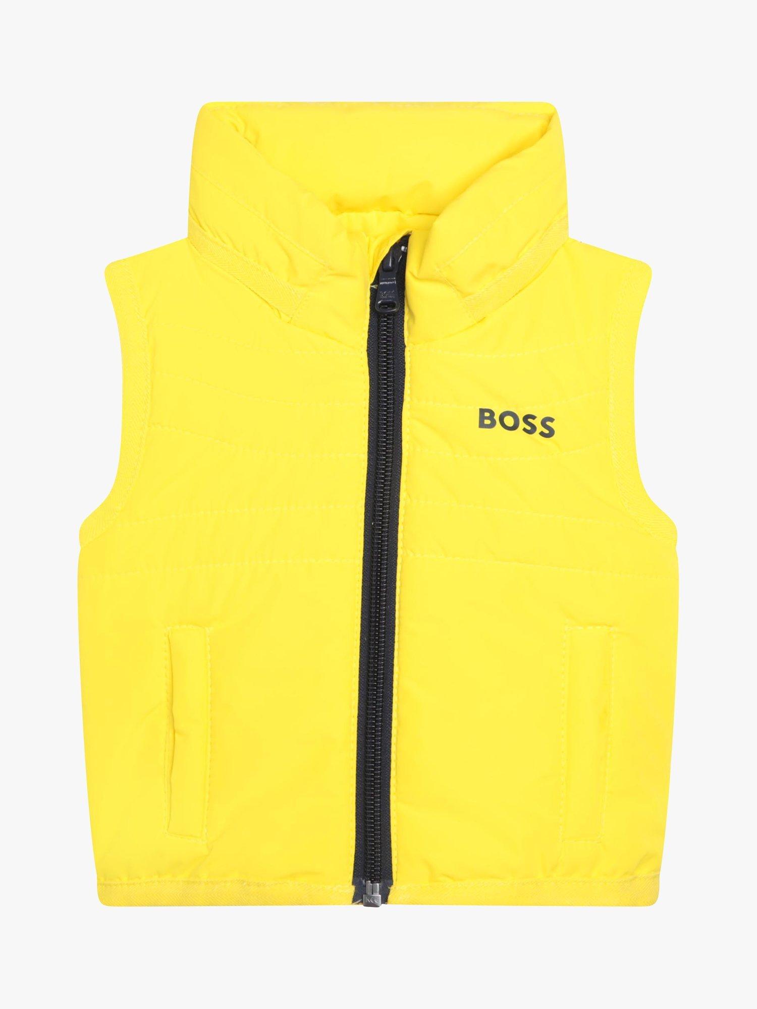 HUGO BOSS Baby Water-Repellent Puffer Gilet, Yellow