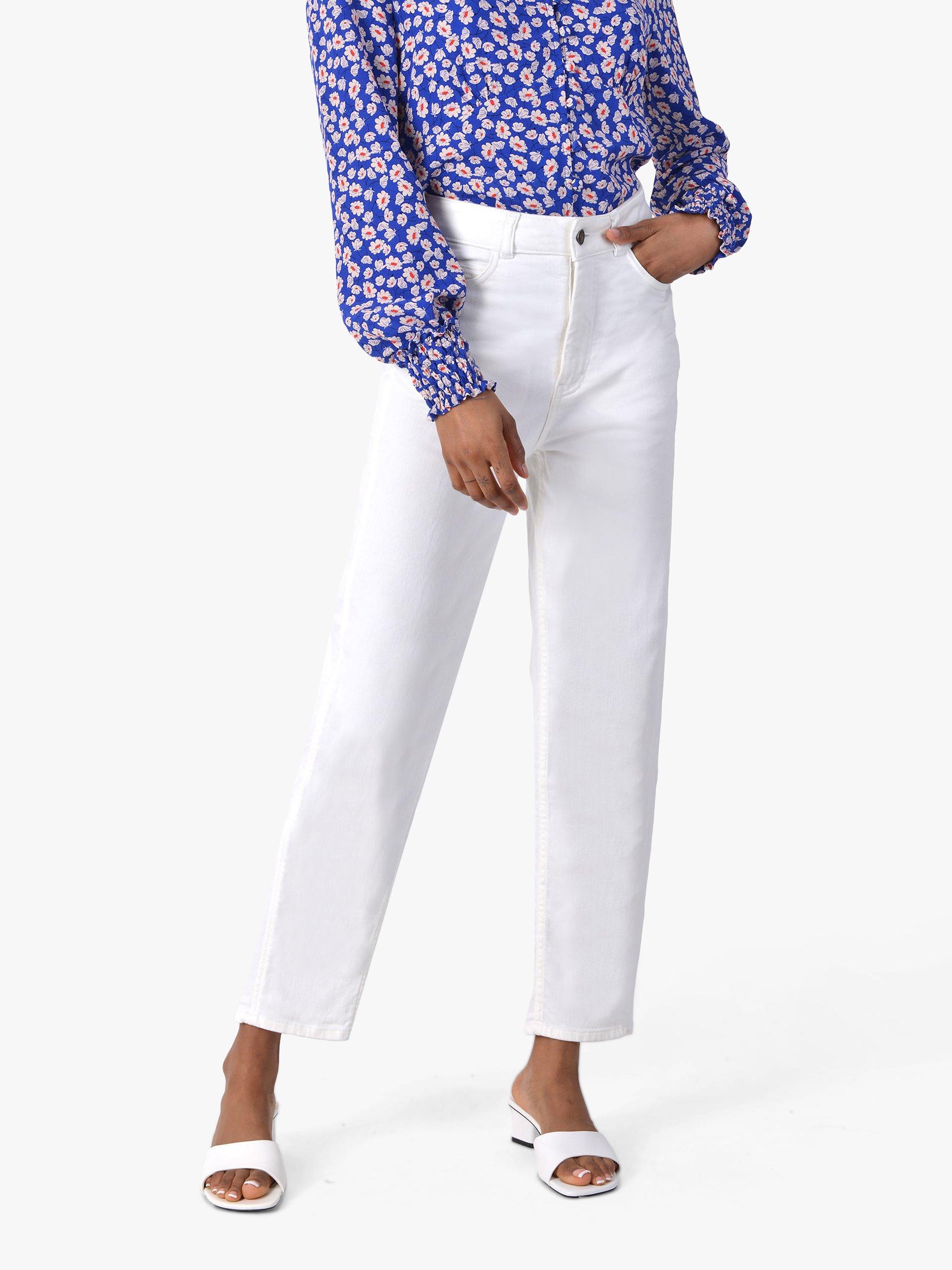 Ro&Zo Classic Straight Leg Jeans, Cream
