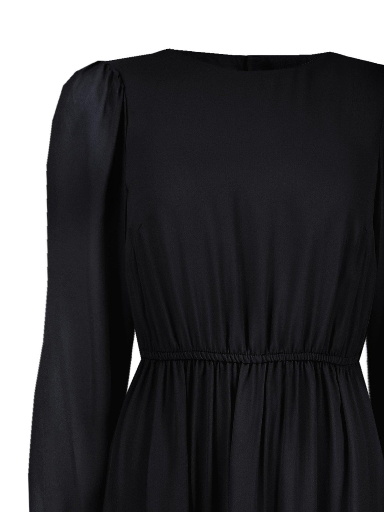 Product image 6 of 6, which shows Ro&Zo Tiered Midi Dress, Black, 6