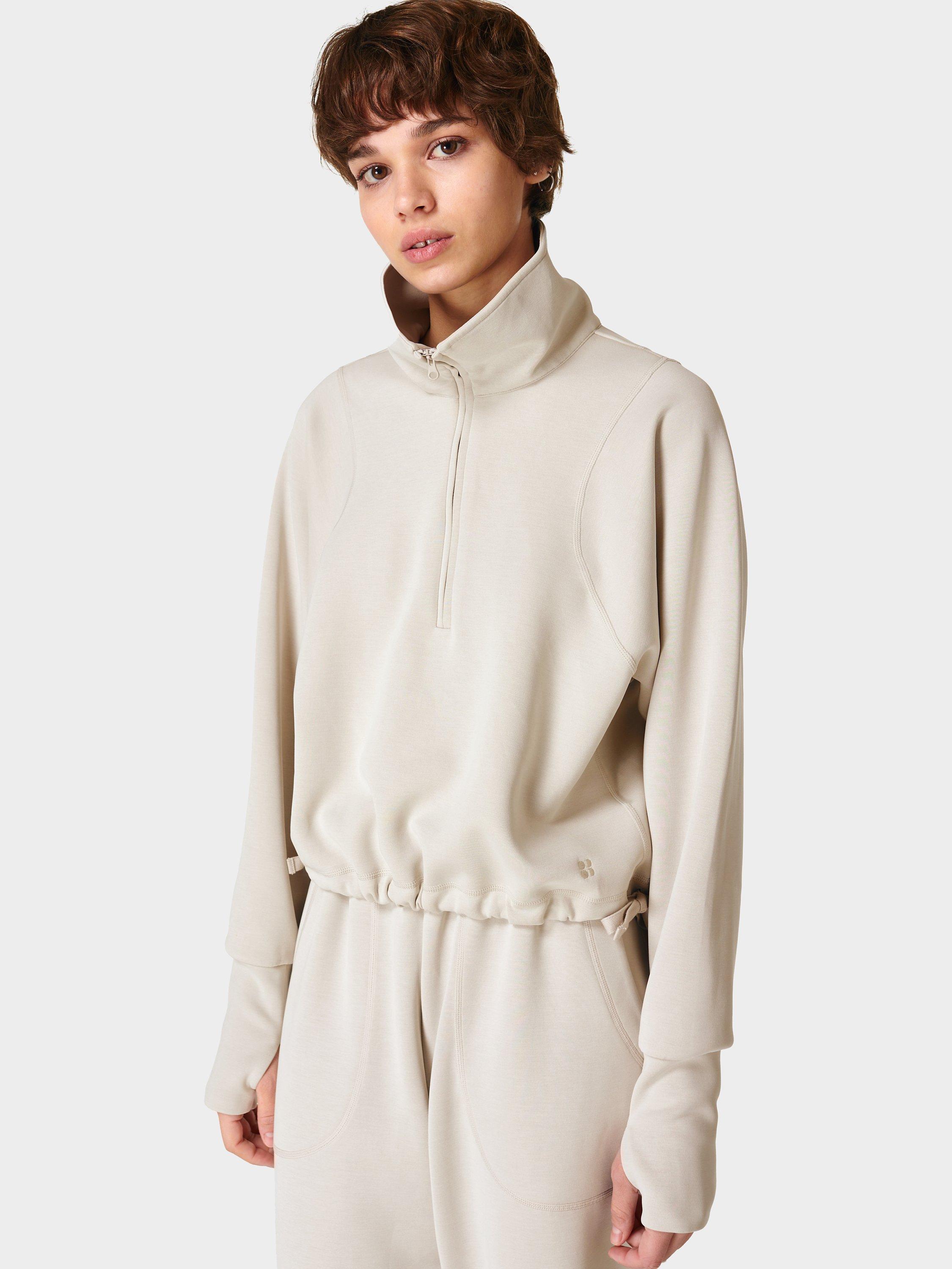 Sweaty Betty Sand Wash Half Zip Jumper