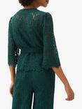 Phase Eight Aliza Floral Lace Co-Ord Wrap Top, Pine