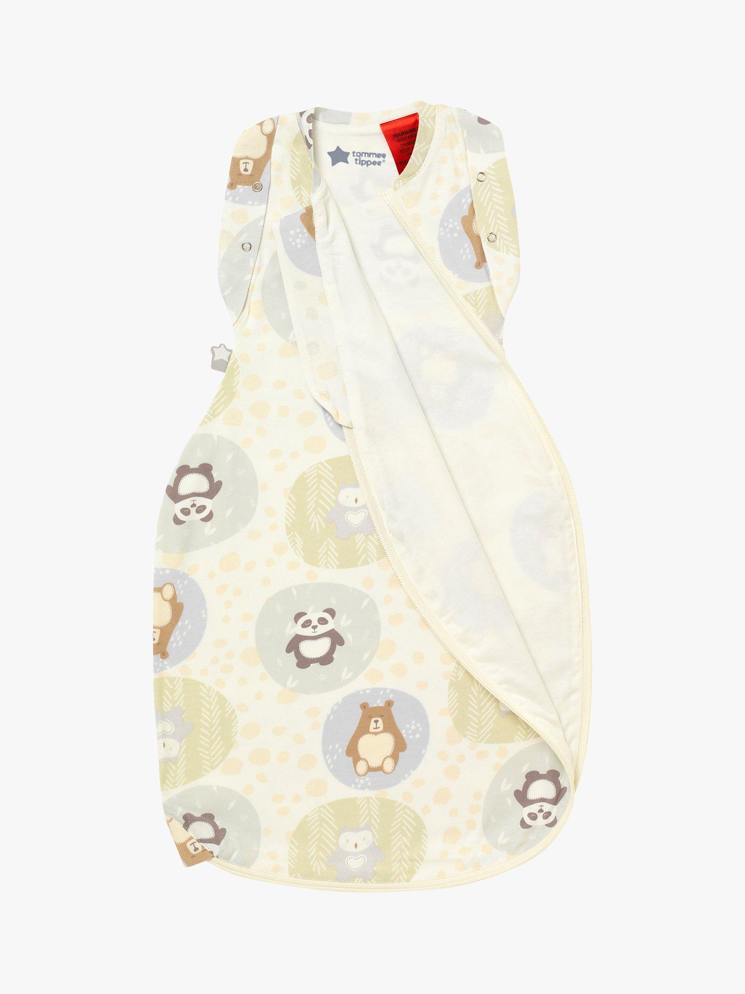 Tommee Tippee Woodland Friend Grobag Swaddle Sleeping Bag, 1.0 Tog, Cream/Multi