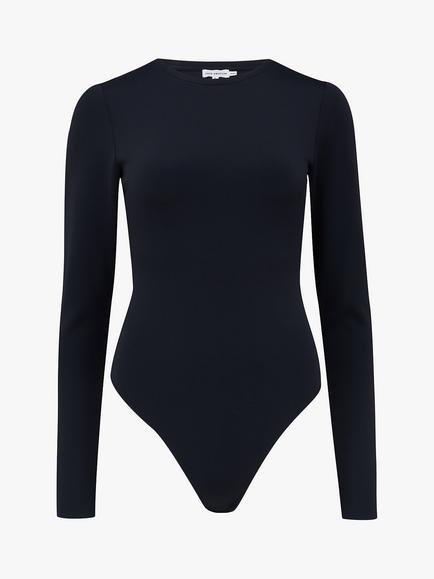 Good American Sculpting Crew Neck Bodysuit, Black - view 2, Black