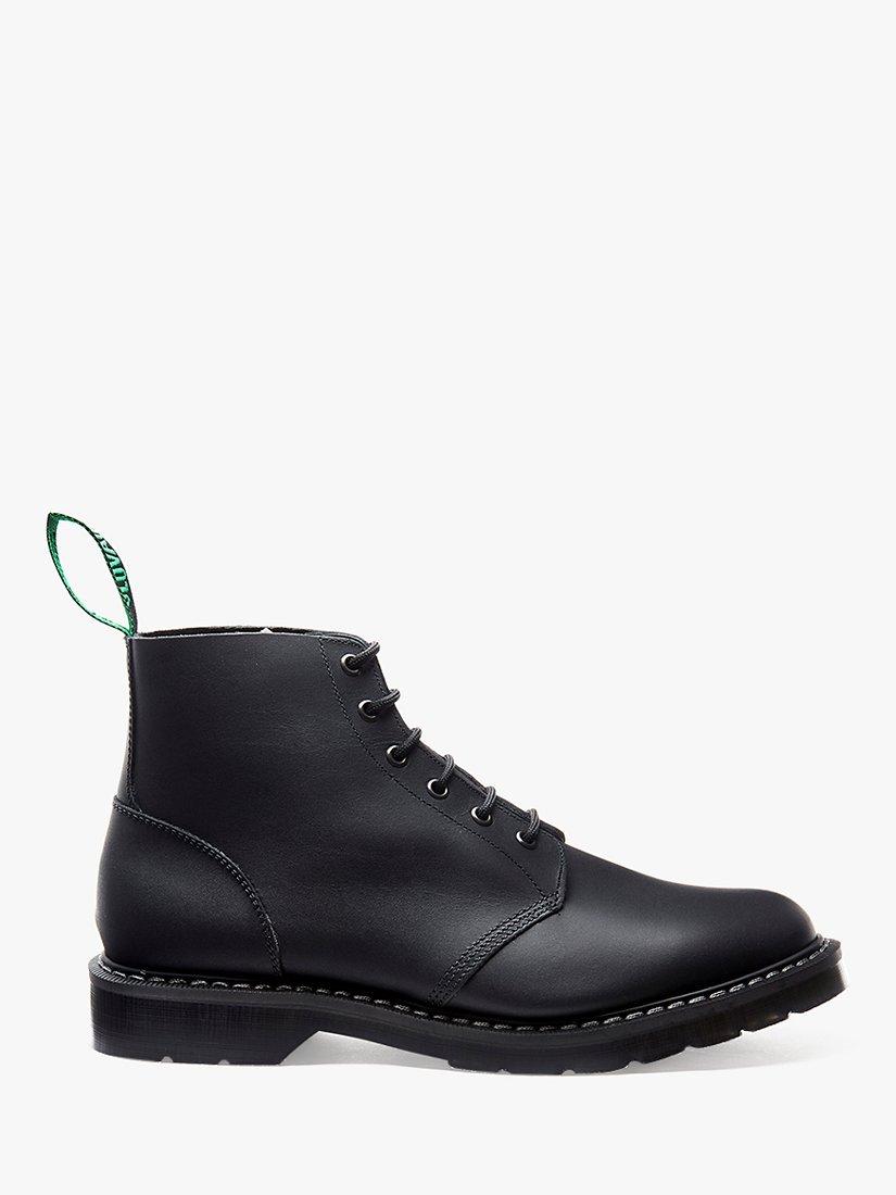 Solovair Made in England Leather Astronaut Ankle Boots, Black