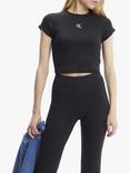 Calvin Klein Slim Cropped Ribbed T-Shirt