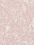 John Lewis Painted Leaves Print Pair Blackout/Thermal Lined Eyelet Curtains