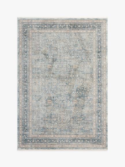 Gooch Luxury Heritage Tabriz Rug, Blue, Blue