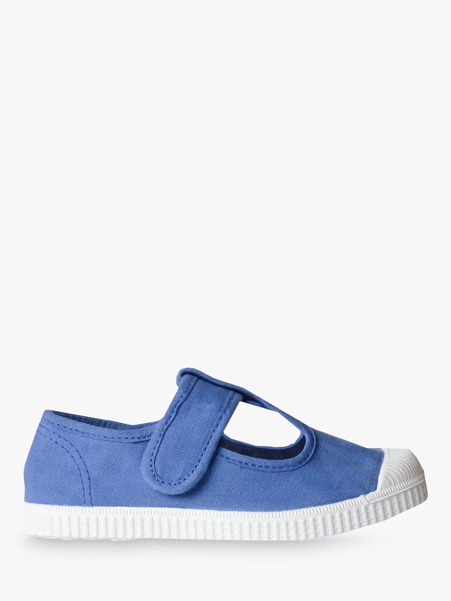 Trotters Kids' Hampton Champ Canvas Plimsolls, Cornflower, 4.5 Jnr