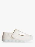 Trotters Kids' Hampton Champ Canvas Plimsolls, White