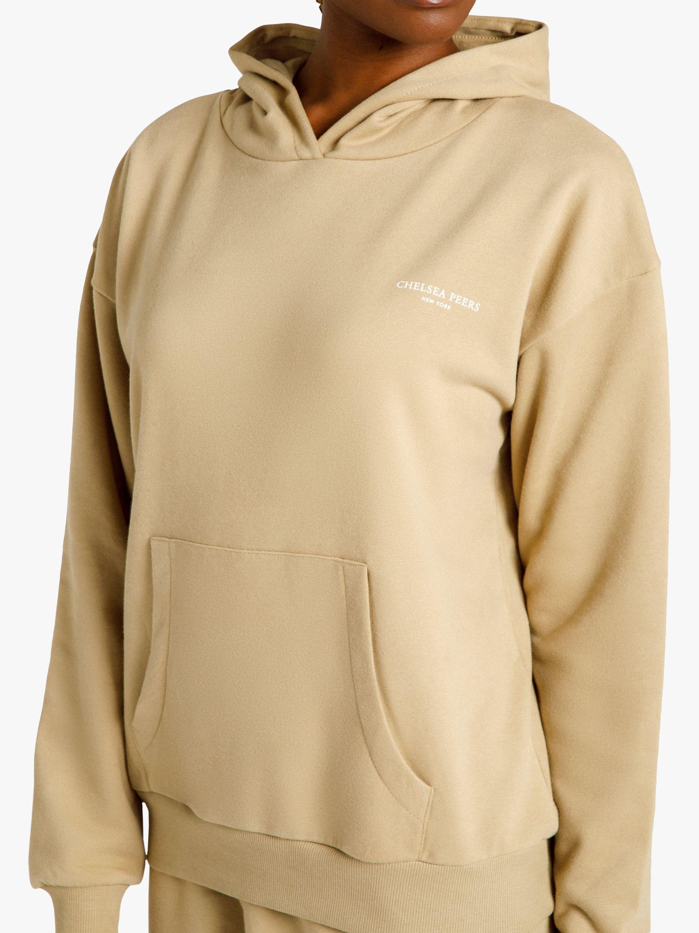 Chelsea Peers Organic Cotton Blend Logo Lounge Hoodie