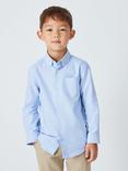 John Lewis Heirloom Collection Kids' Plain Oxford Shirt, Blue