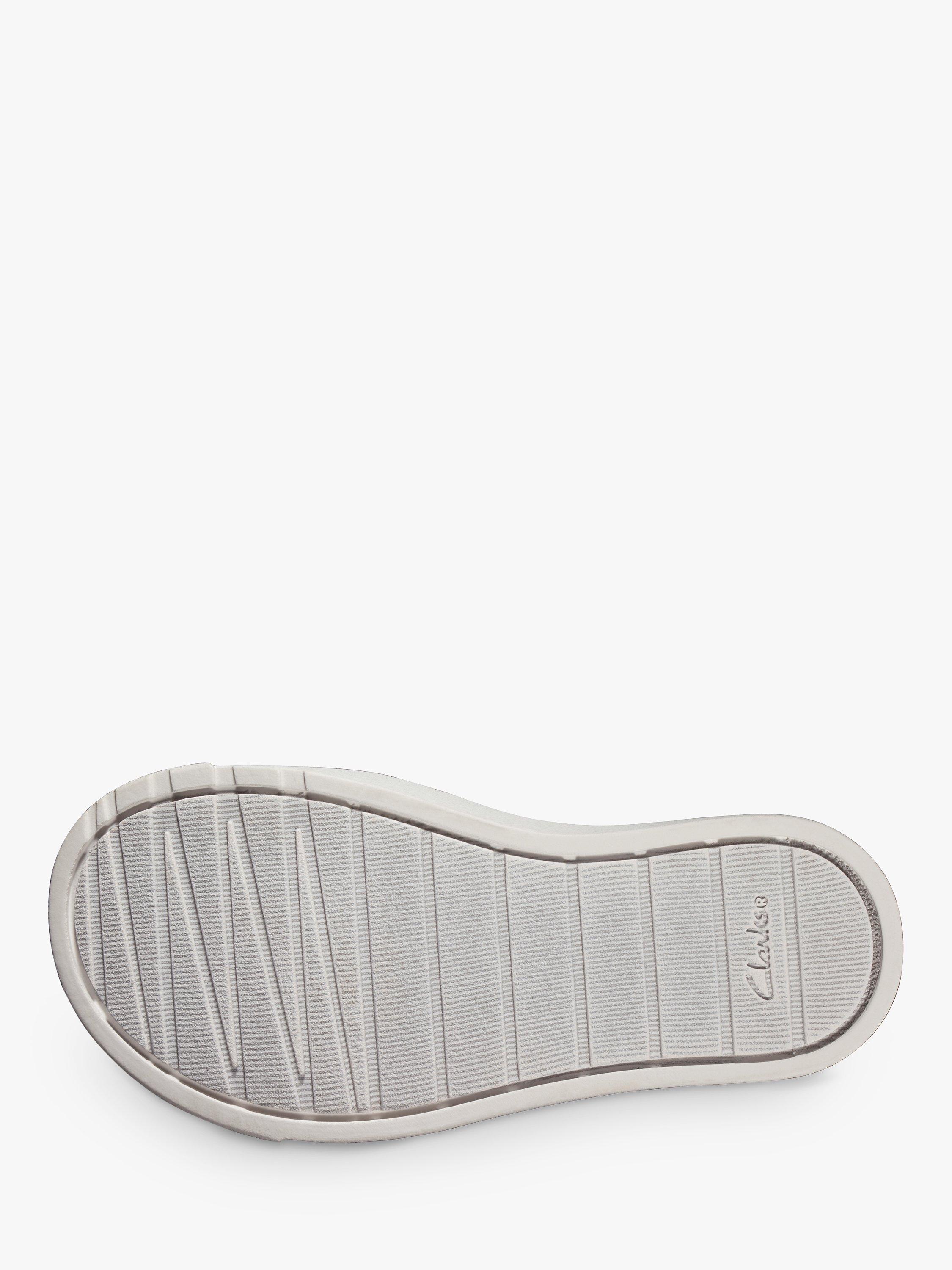 Product image 7 of 7, which shows Clarks Kids' City Dance T-Bar Shoes, Navy Interest, 5G Jnr