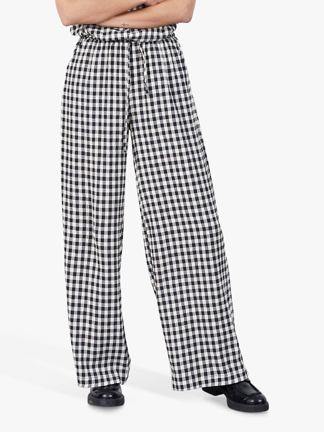 Lollys Laundry Rita Check Trousers, Black/Multi