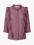 Lollys Laundry Hanni Frill Detail Shirt, Plum