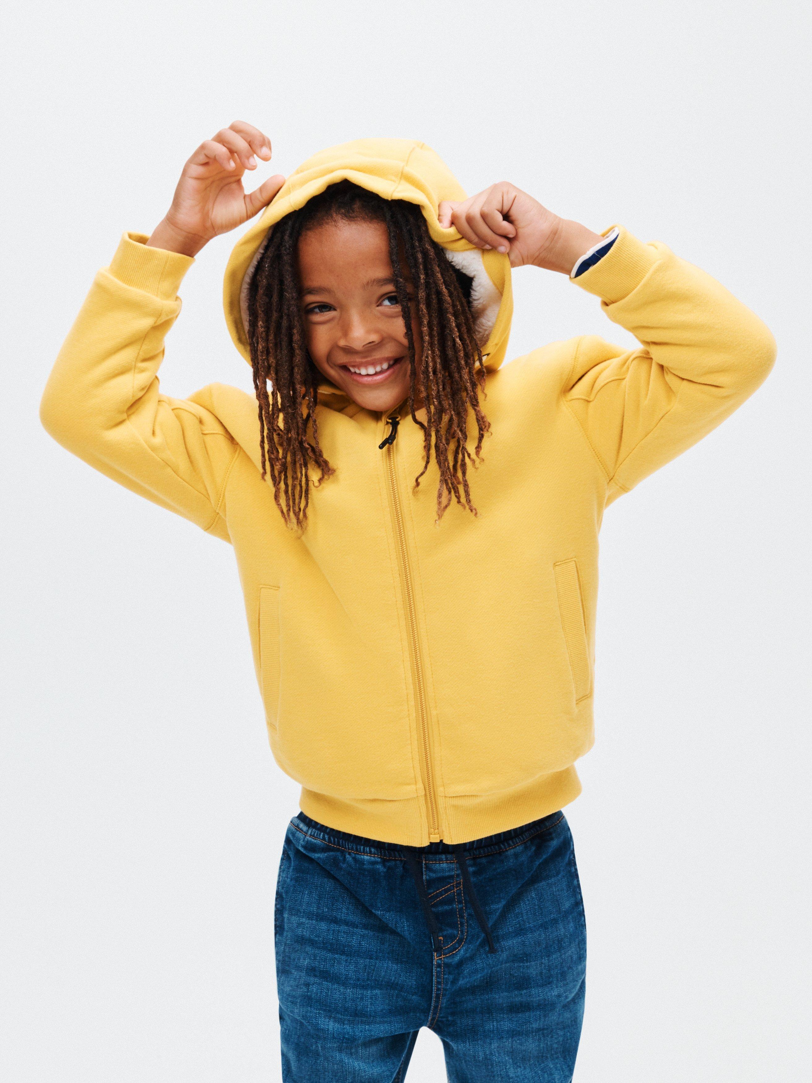 John Lewis Kids' Borg Lined Hoodie