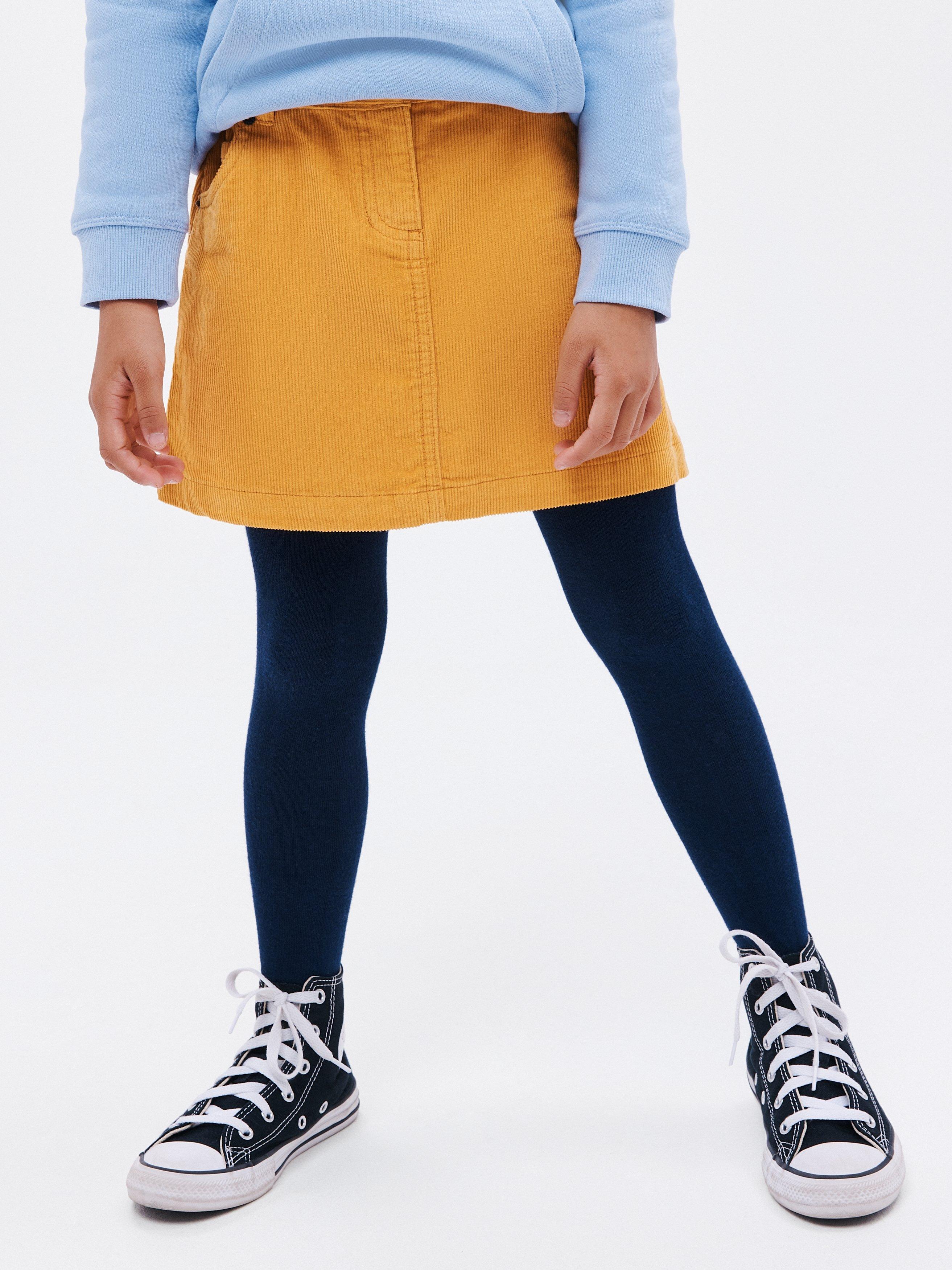 John Lewis Kids' Plain Corduroy Skirt, Yellow, 10 years
