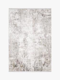 John Lewis Distressed Waterfall Rug, Silver/Gold