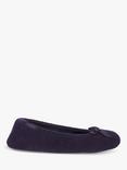 totes Terry Ballerina Slippers, Navy