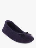 totes Terry Ballerina Slippers, Navy