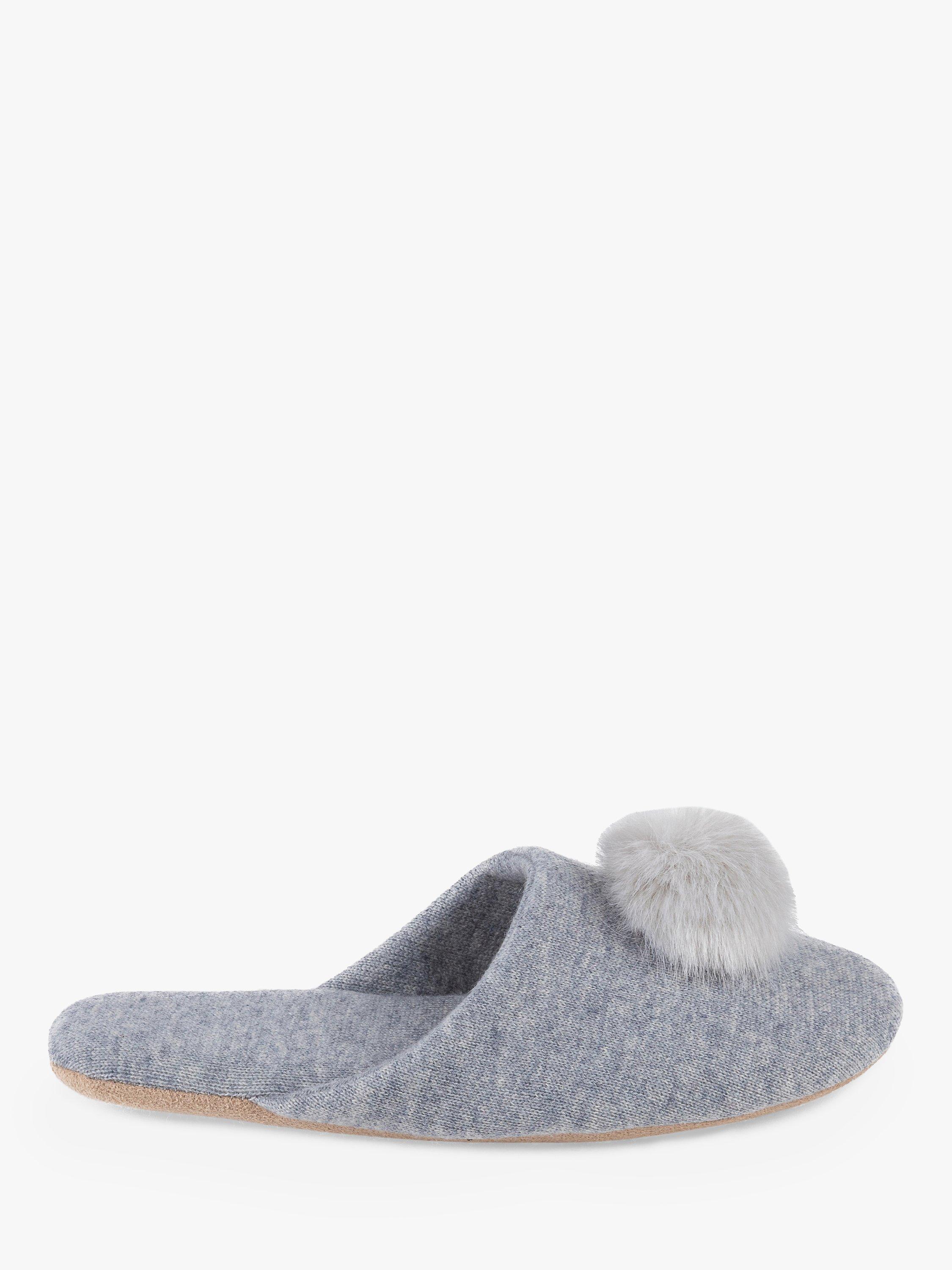 totes Cashmere Blend Mule Slippers, Grey