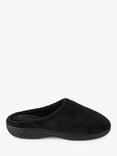 totes Popcorn Terry Mule Slippers, Black