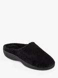 totes Popcorn Terry Mule Slippers, Black