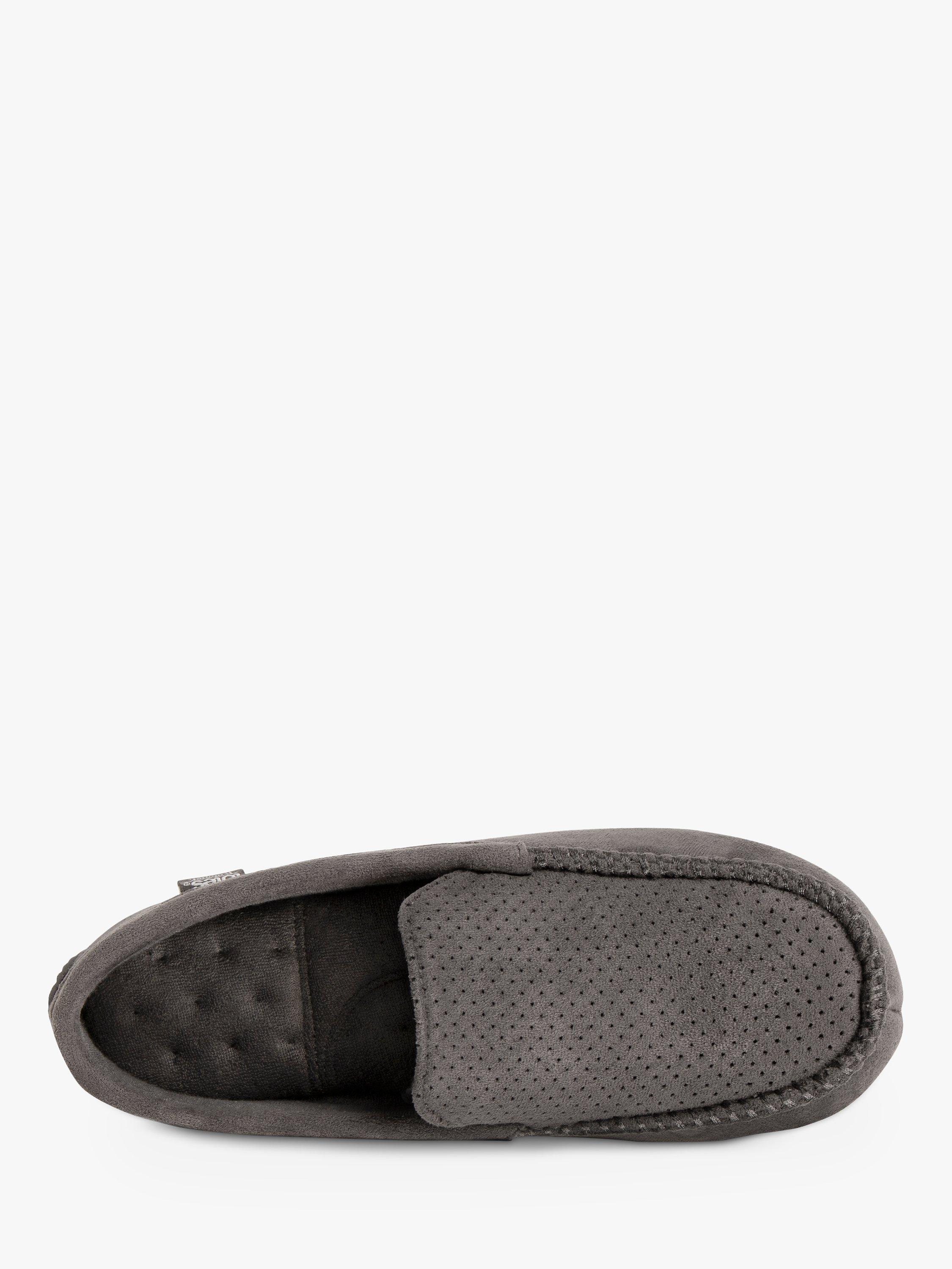 Product image 3 of 6, which shows totes Airtex Suedette Moccasin Slippers, Grey, 8