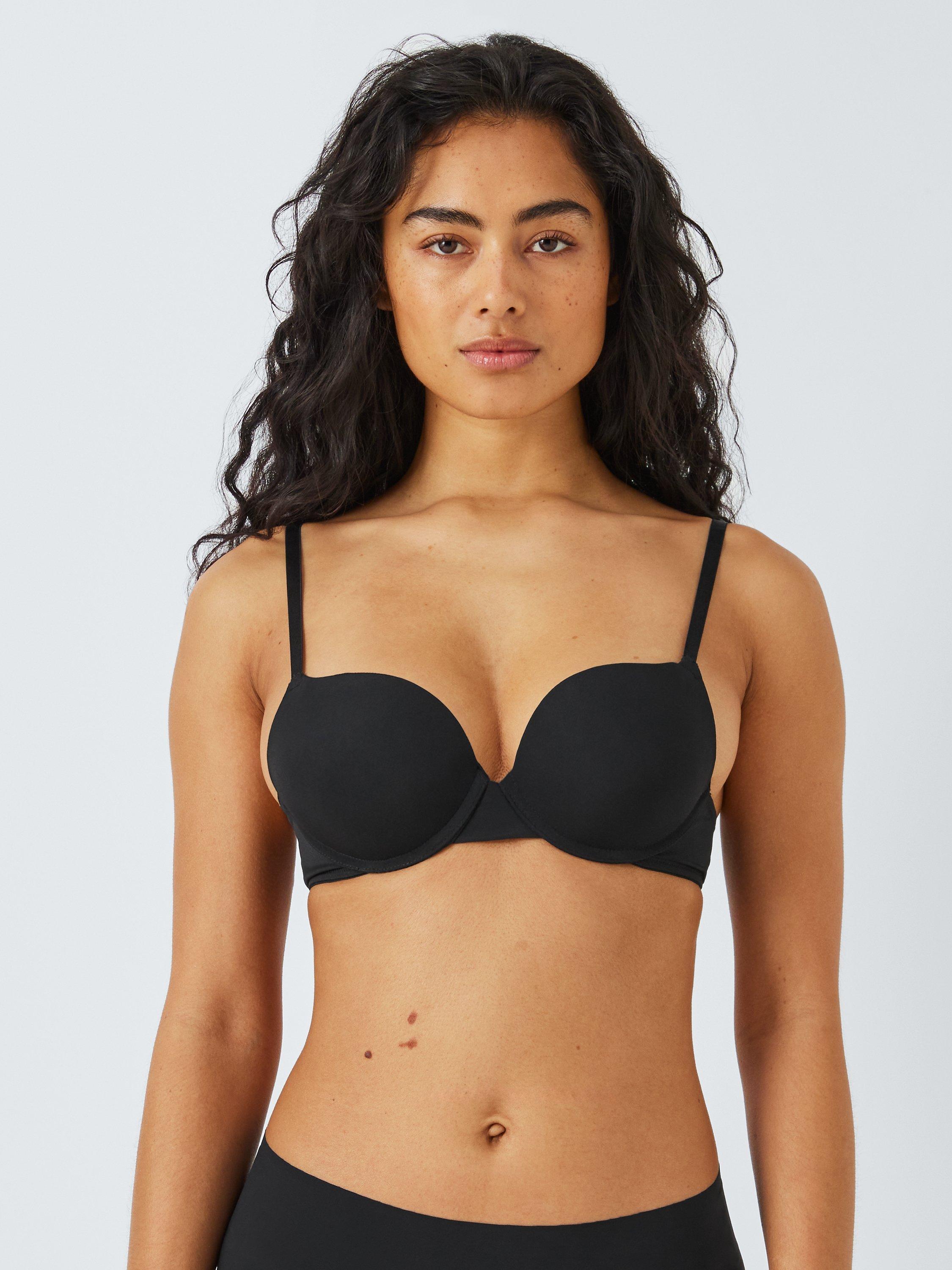 John Lewis ANYDAY Lara Push Up Bra, Set of 2, Black, 30B