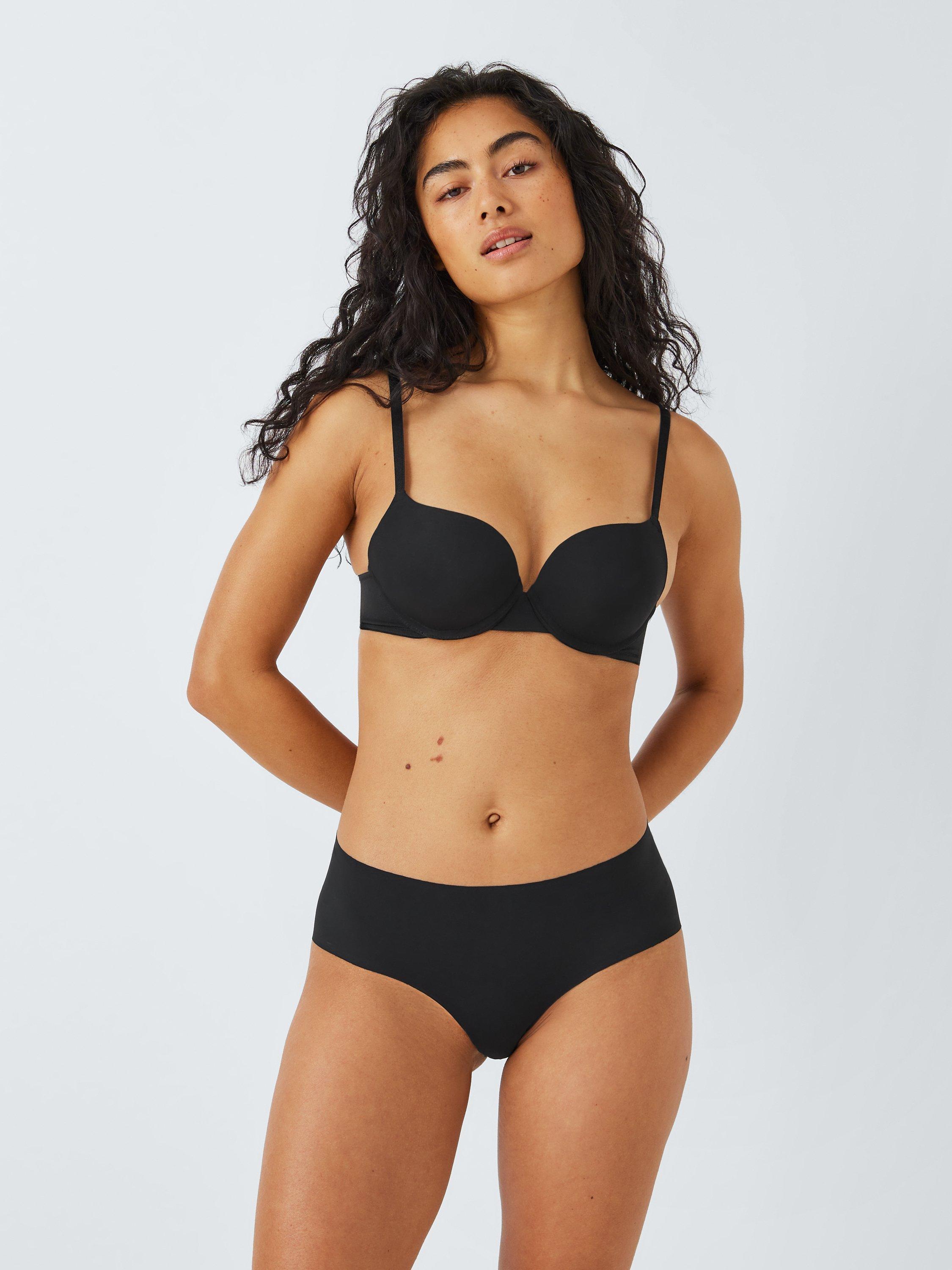 Product image 3 of 5, which shows John Lewis ANYDAY Lara Push Up Bra, Set of 2, Black, 30C