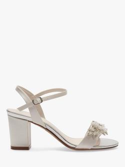 Rainbow Club Mia Petal Embellished Wedding Sandals, Ivory, Ivory