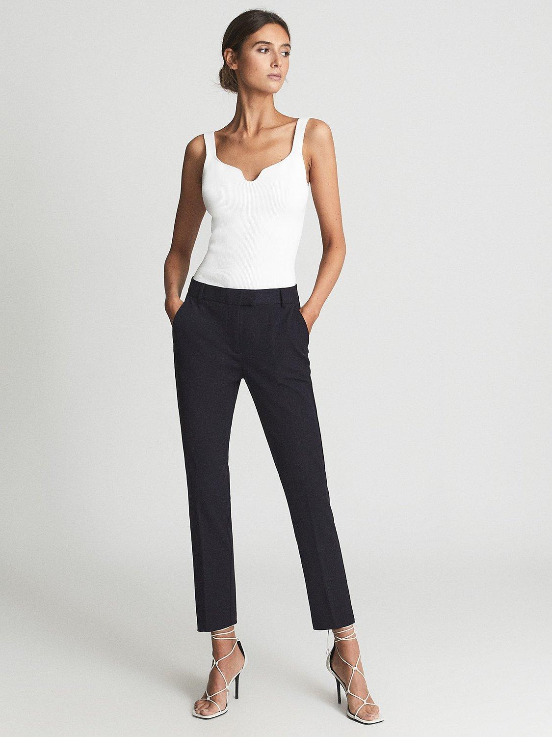 Reiss Joanne Slim Trousers, Navy