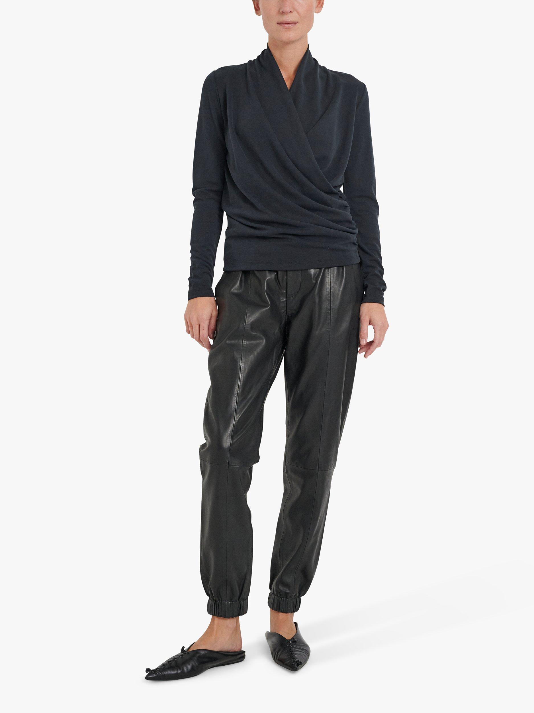 InWear Alano Wrap Blouse, Black, XS