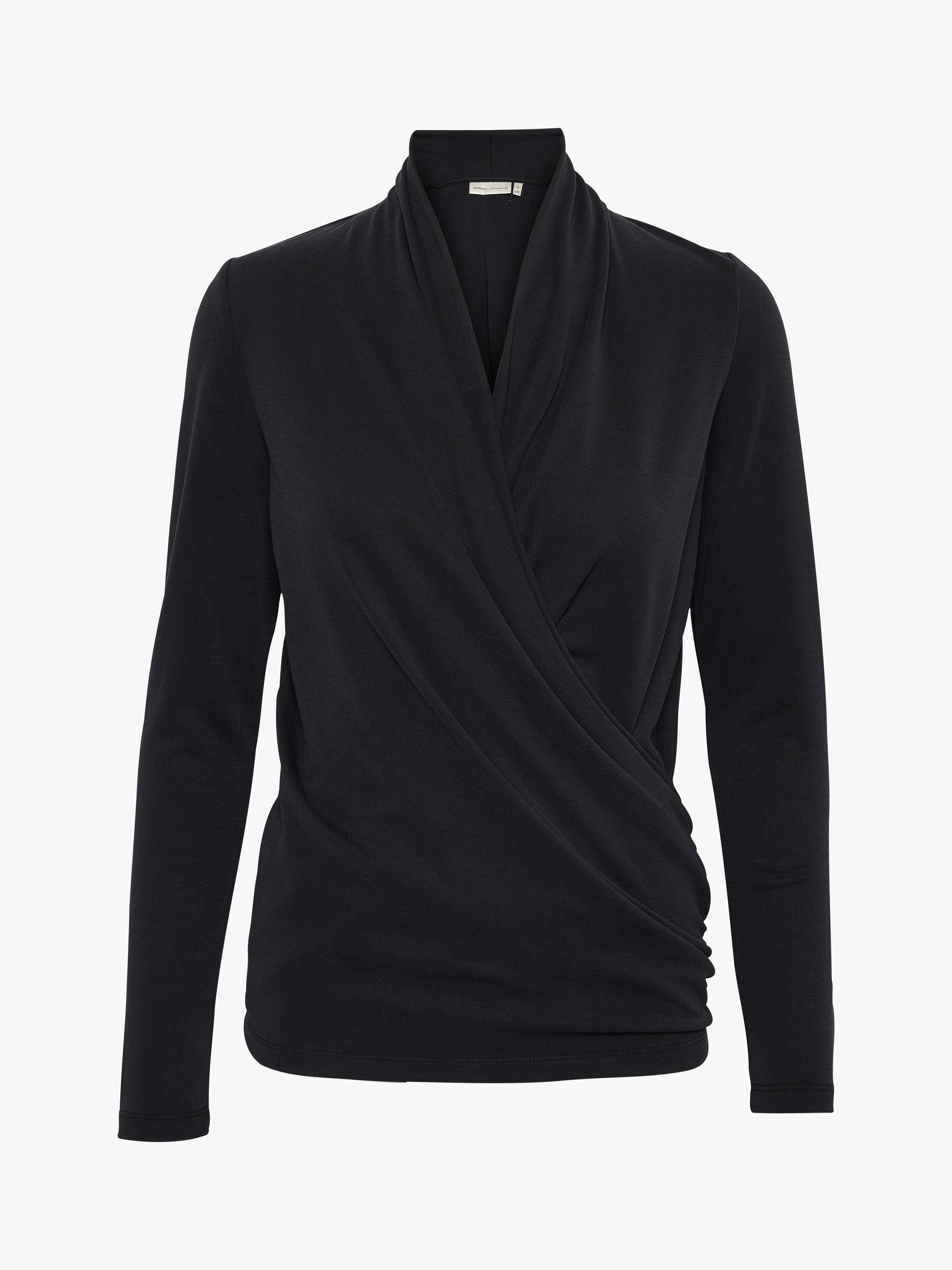 InWear Alano Wrap Blouse, Black, XS