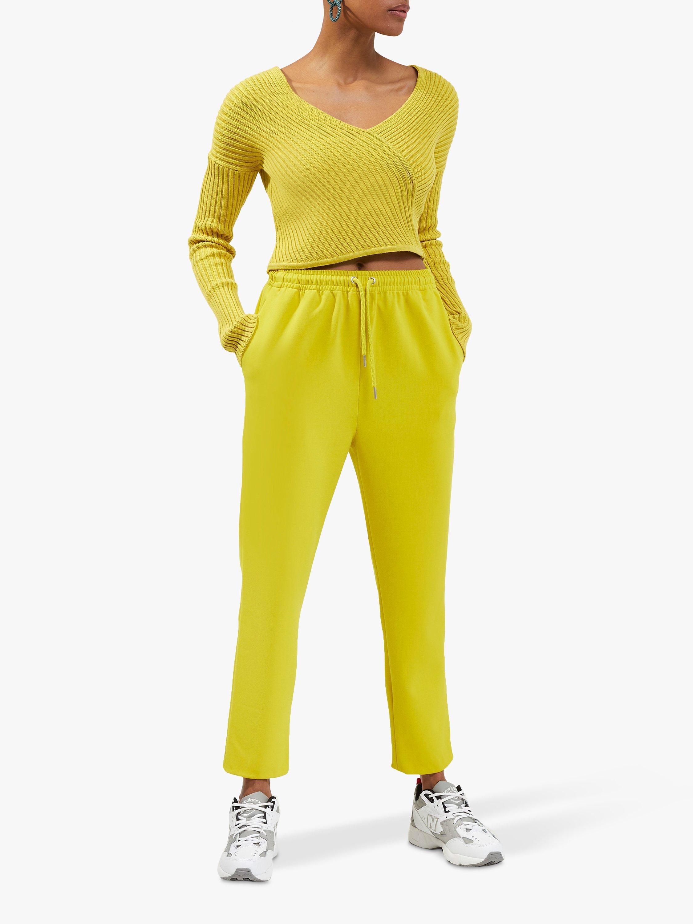 French Connection Cotton Rib Cropped Top