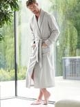 British Boxers Herringbone Cotton Twill Dressing Gown, Armoury Grey