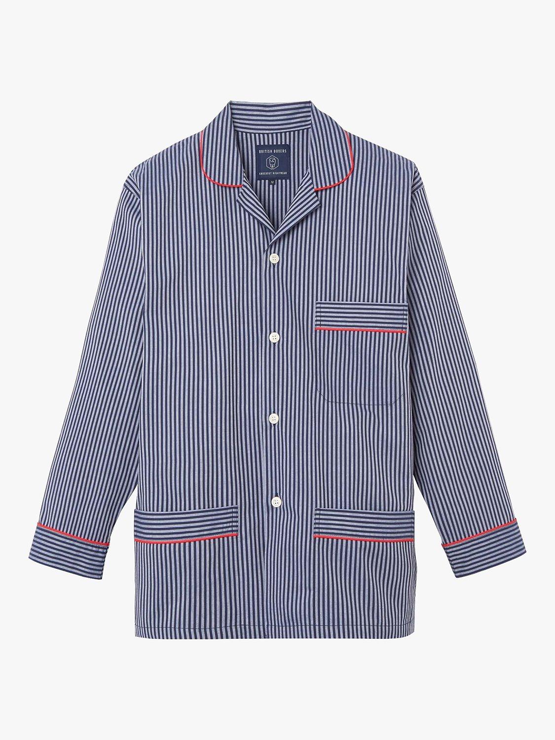 Product image 4 of 5, which shows British Boxers Crisp Cotton Stripe Pyjama Set, Winchester, S