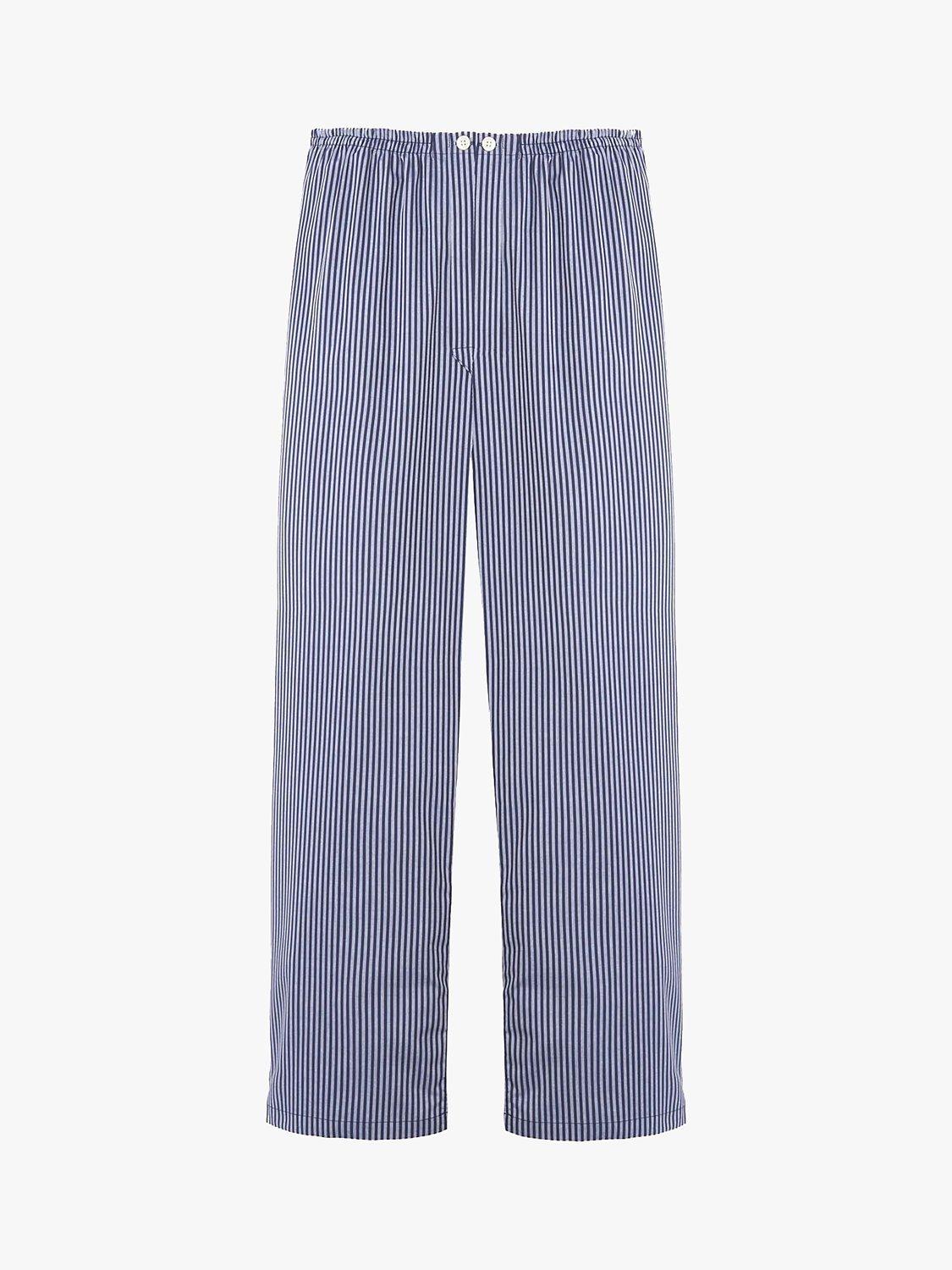 Product image 5 of 5, which shows British Boxers Crisp Cotton Stripe Pyjama Set, Winchester, S