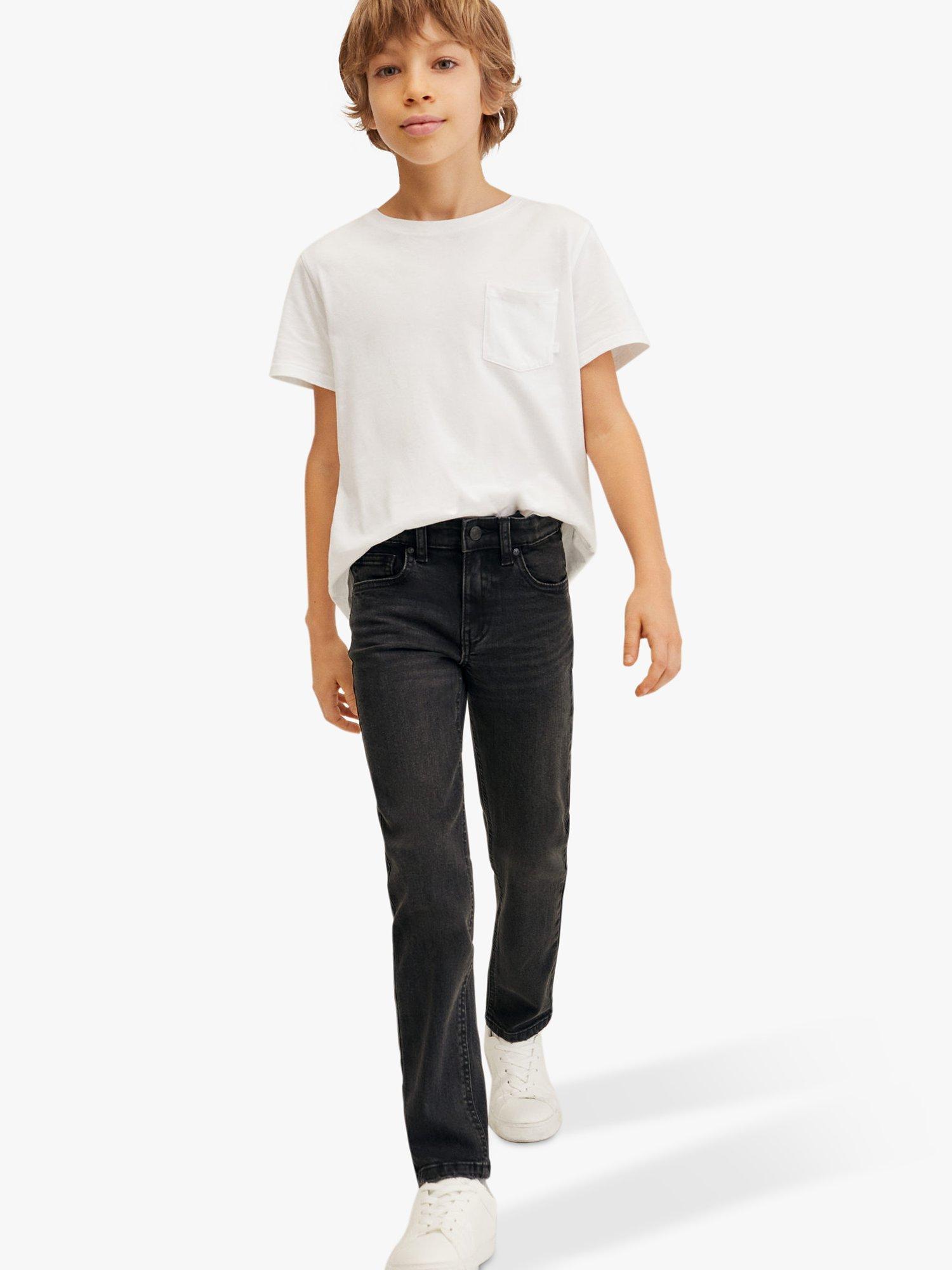 Mango Boys' Slim Jeans, Open Grey